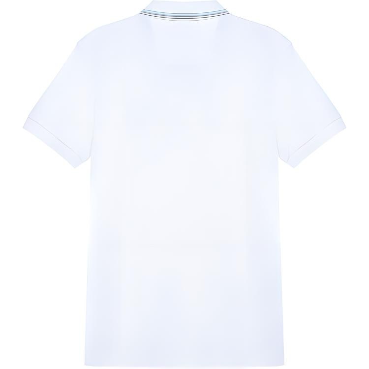 HUGO BOSS Logo Cotton Polo Shirt White