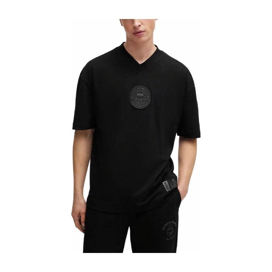 HUGO BOSS x NFL Interlock-Cotton T-Shirt With Printed Artwork T