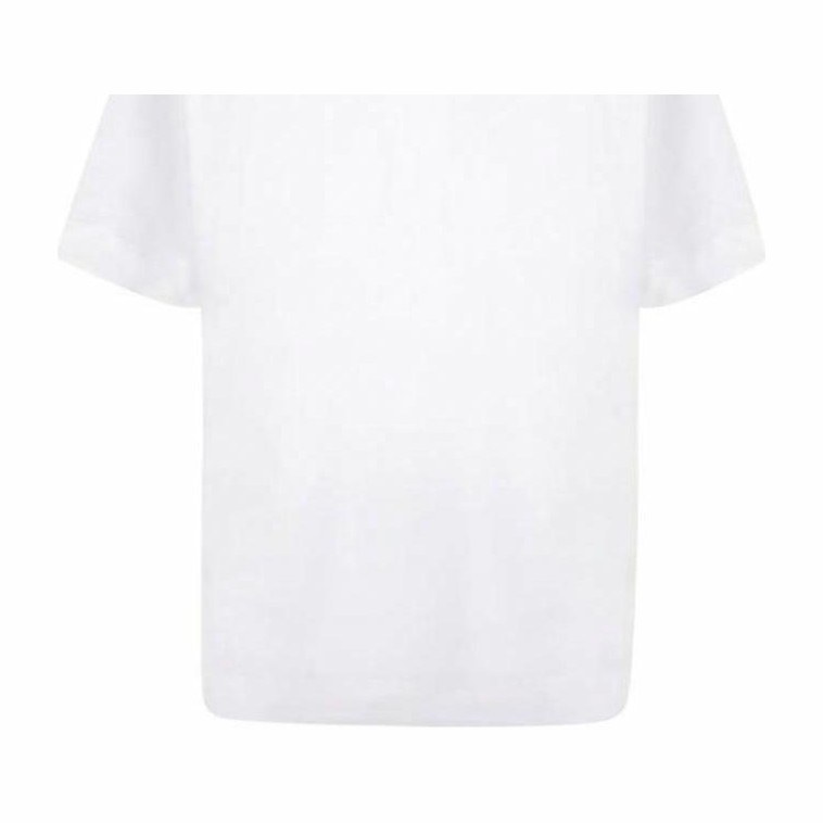 Emporio Armani Straight Fit Letter Print Tee White