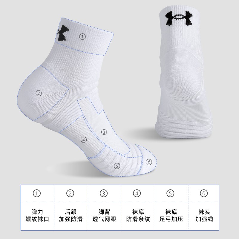Under Armour Mid Crew Socks 4-Pack