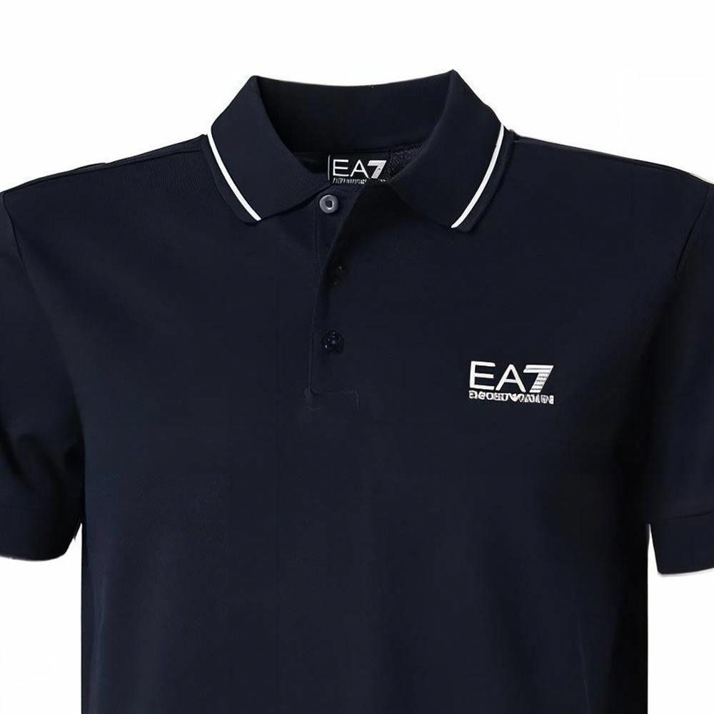 Emporio Armani Logo Polo Shirt Black