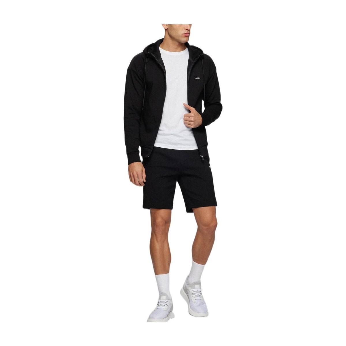 HUGO BOSS Logo Drawstring Shorts Black
