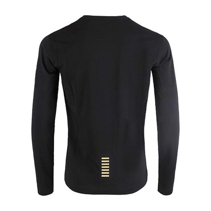 Emporio Armani EA7 Crew Neck Long Sleeve Tee Black