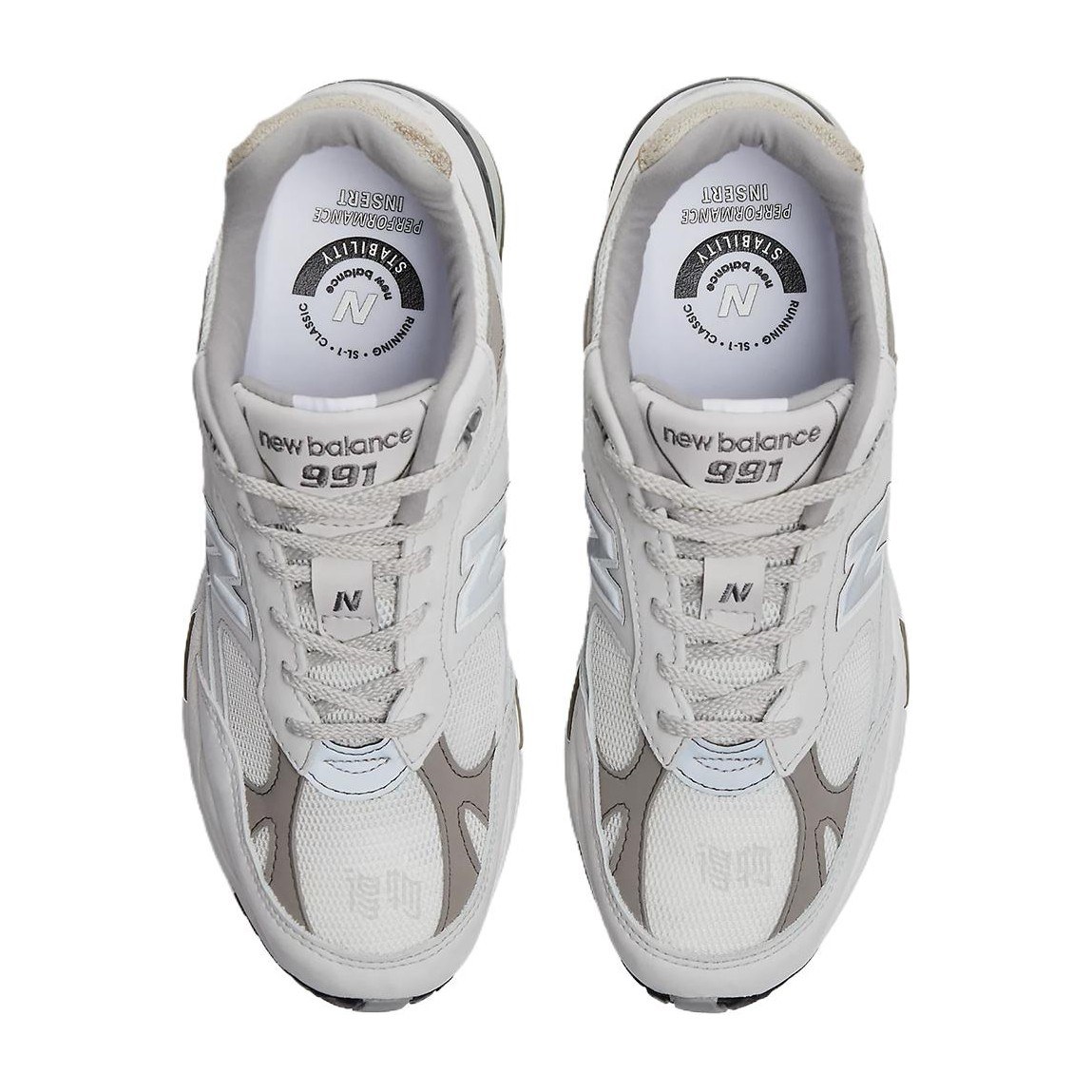 New Balance 991 Grey White