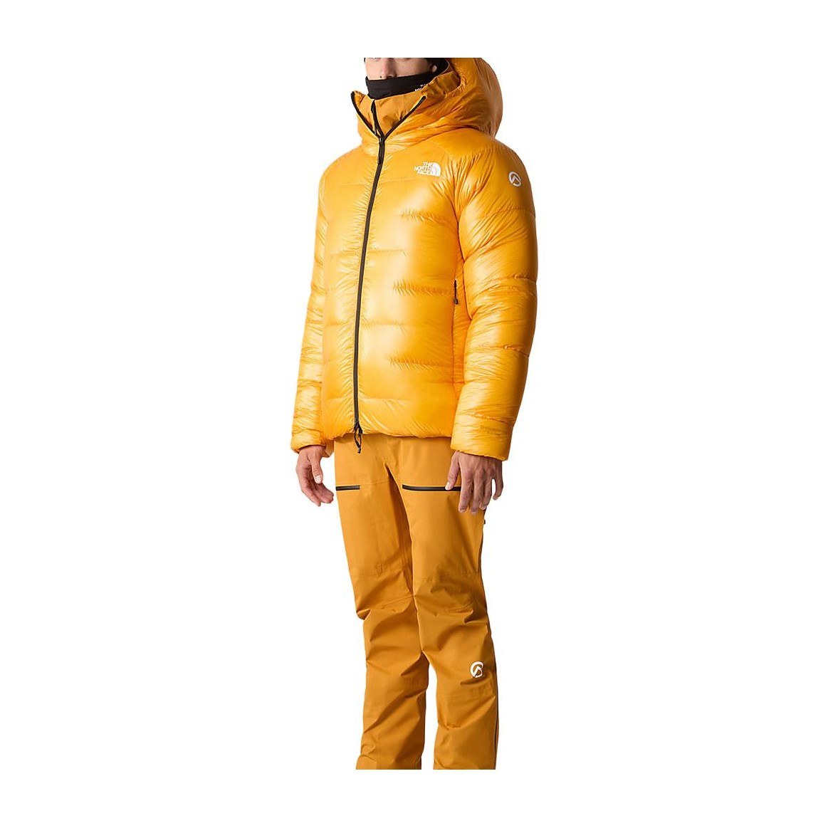 The North Face Summit Series Logo Print Down Jacket Yellow