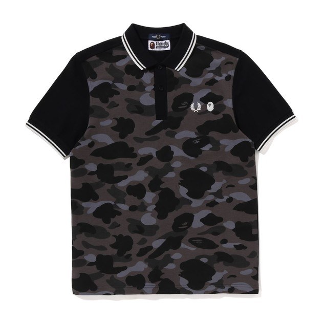 A BATHING APE x FRED PERRY Bape Color Camo Polo