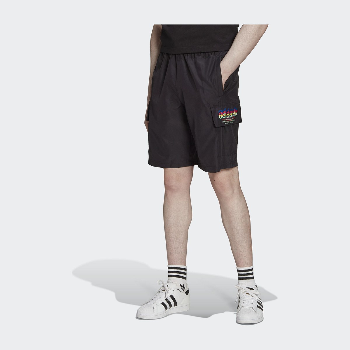 adidas Originals Logo Print Shorts