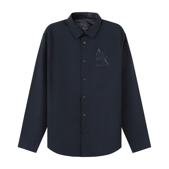 Armani Exchange FW23 Navy Logo Shirt