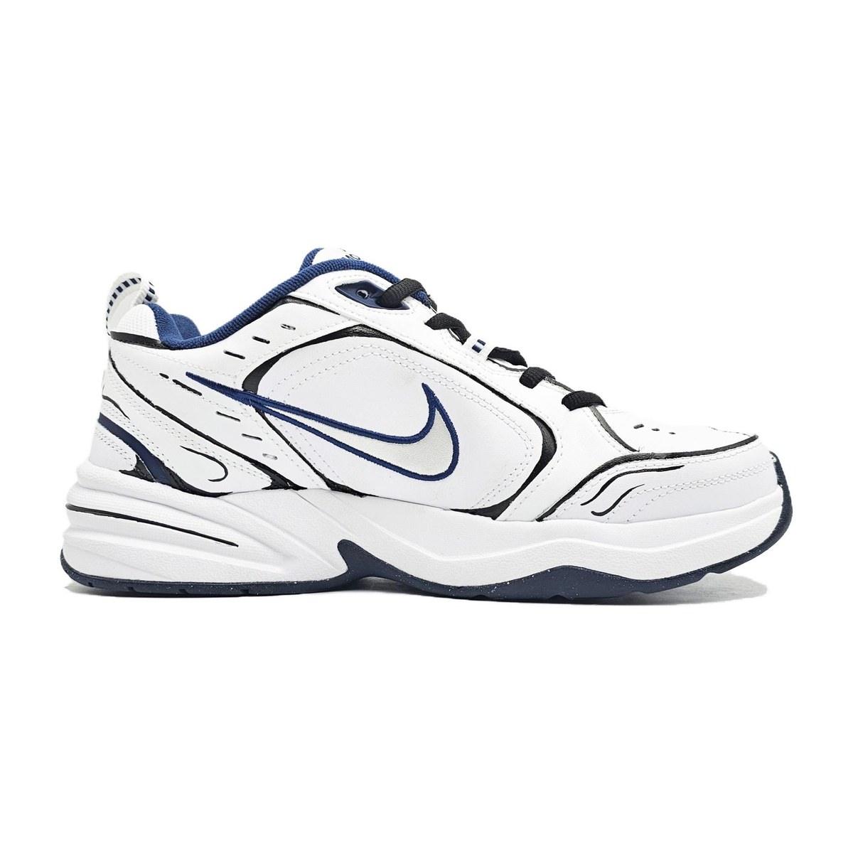 Nike Air Monarch 4 White Navy