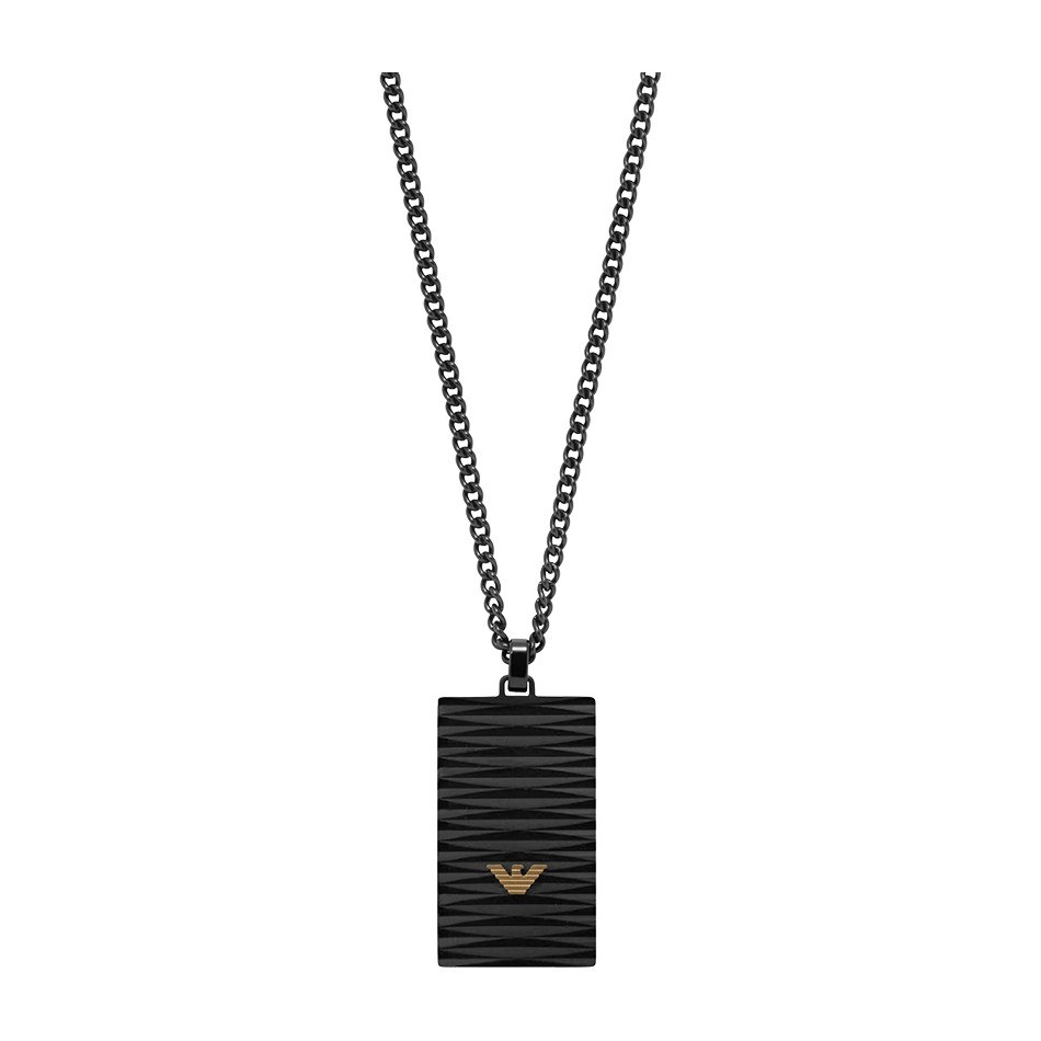 Armani Eagle Necklace Black