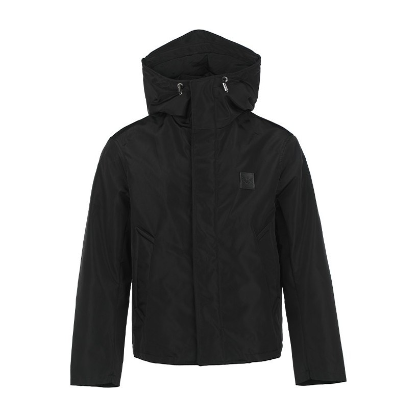 Emporio Armani FW22 Black Cotton Jacket