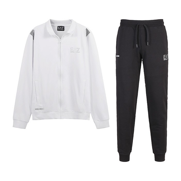 Emporio Armani EA7 SS24 Logo Zip Pants