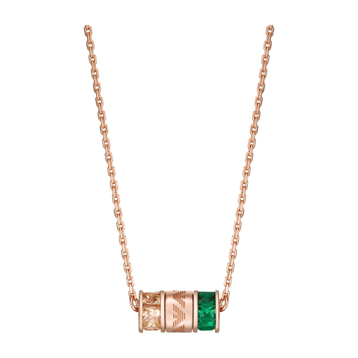 Fashion Green Gemstone Necklace