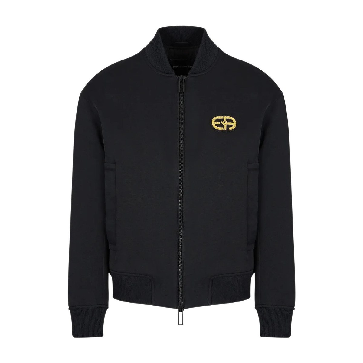 Emporio Armani FW22 Logo Zip Jacket Black