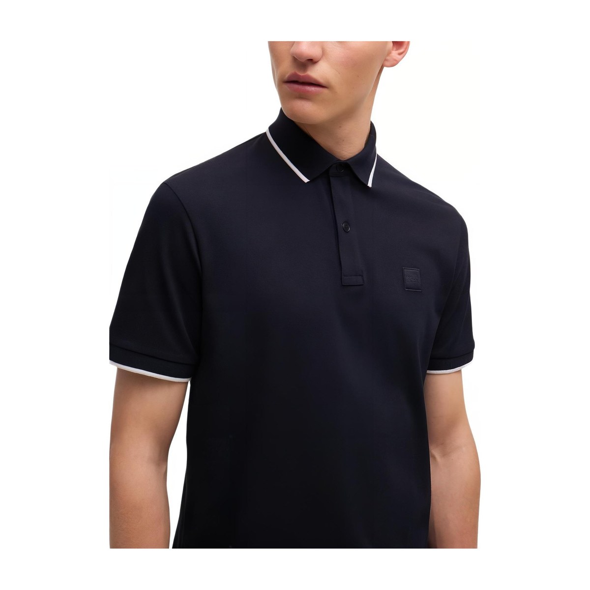 HUGO BOSS Slim-Fit Polo Shirt Dark Blue