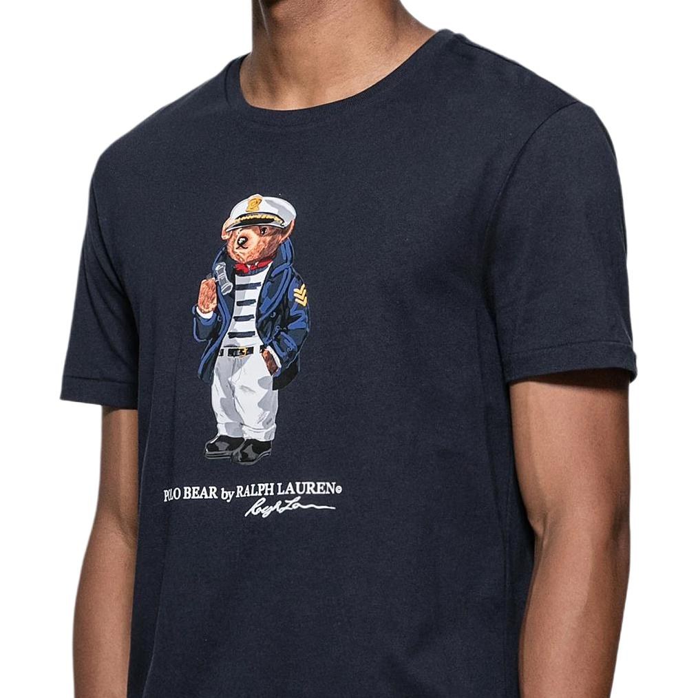 Polo Ralph Lauren SS24 Captain Bear Tee Navy