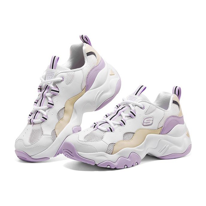 Skechers D'LITES 3.0 White Purple