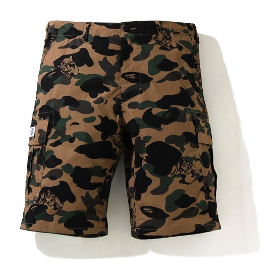 A BATHING APE Bape Camo Cargo Shorts