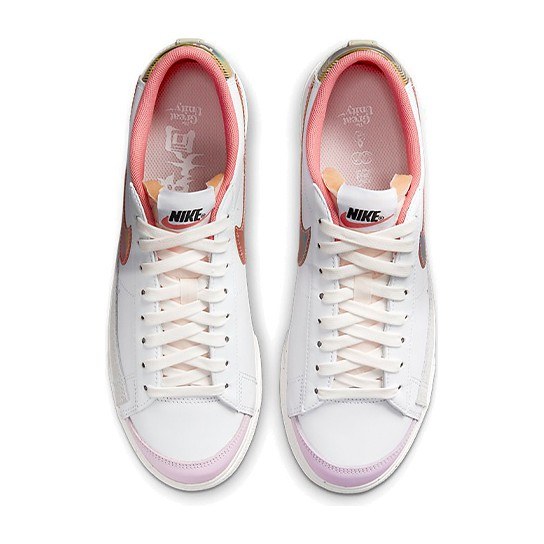 Nike Blazer Low Platform White Orange