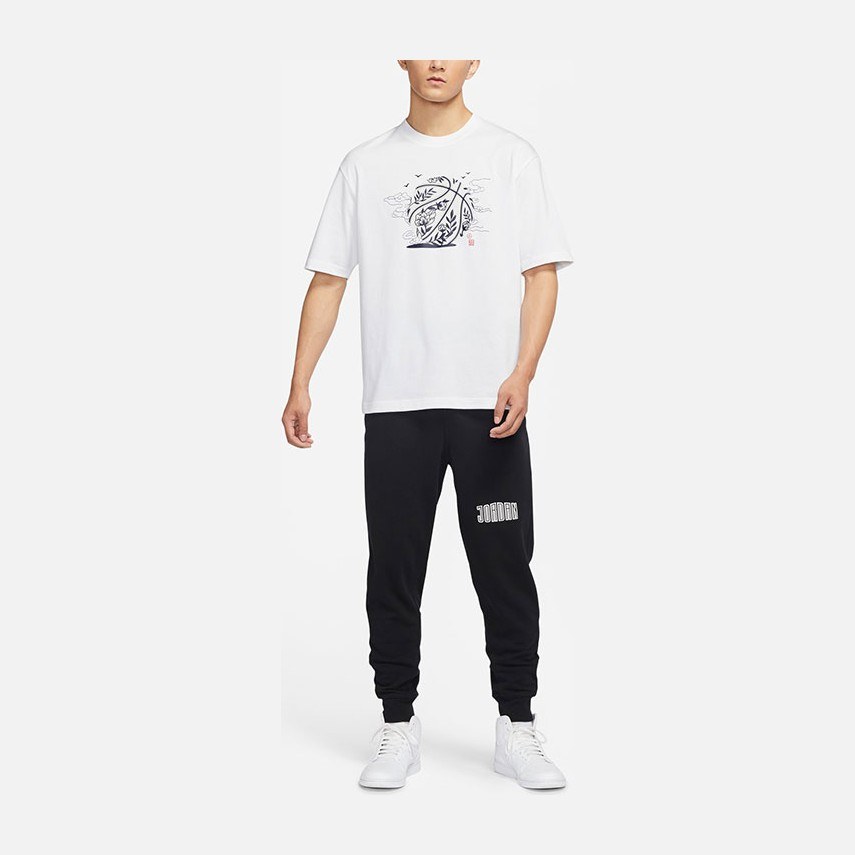 Jordan Printed Crewneck T-Shirt White