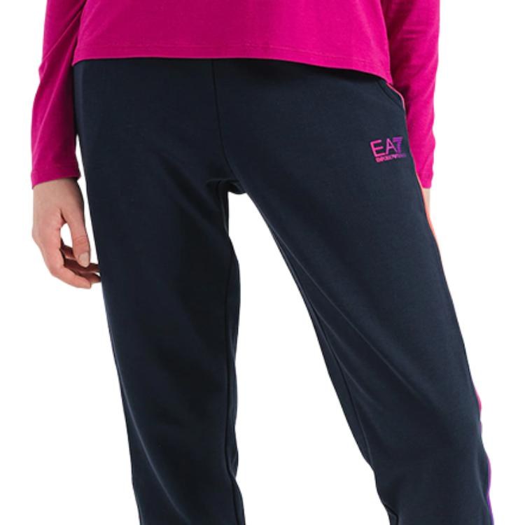 Emporio Armani FW22 Logo Print Joggers Navy