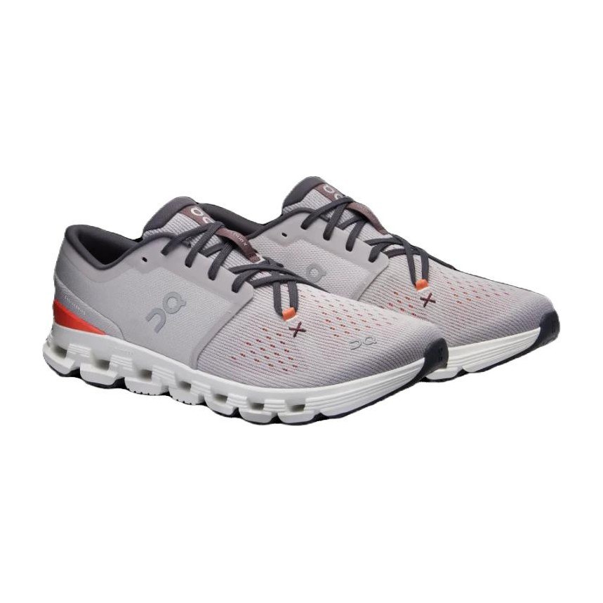 On Cloud X 4 Silver Red