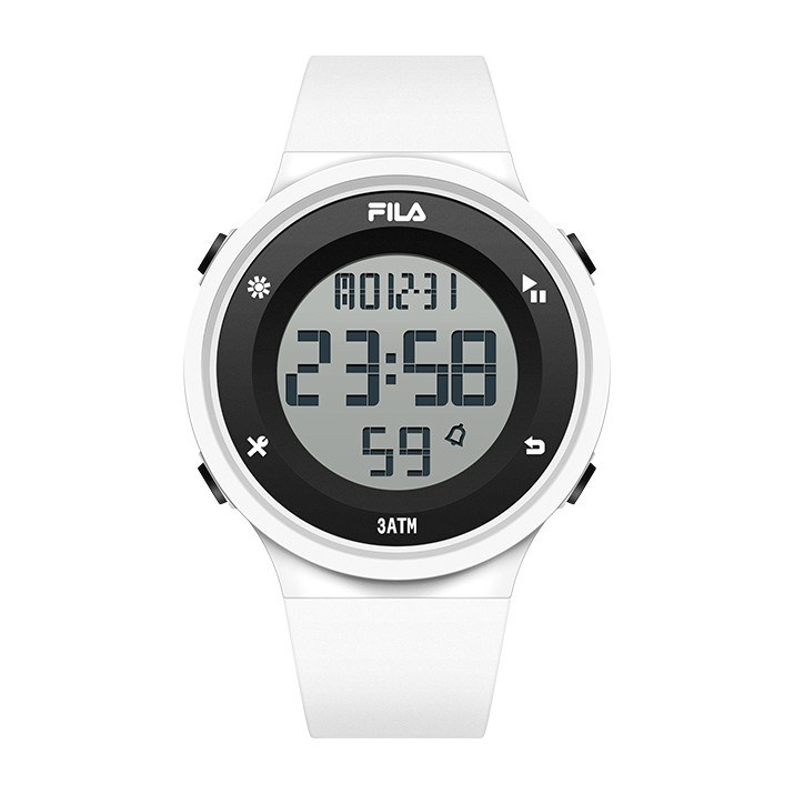 FILA Digital Watch Black White