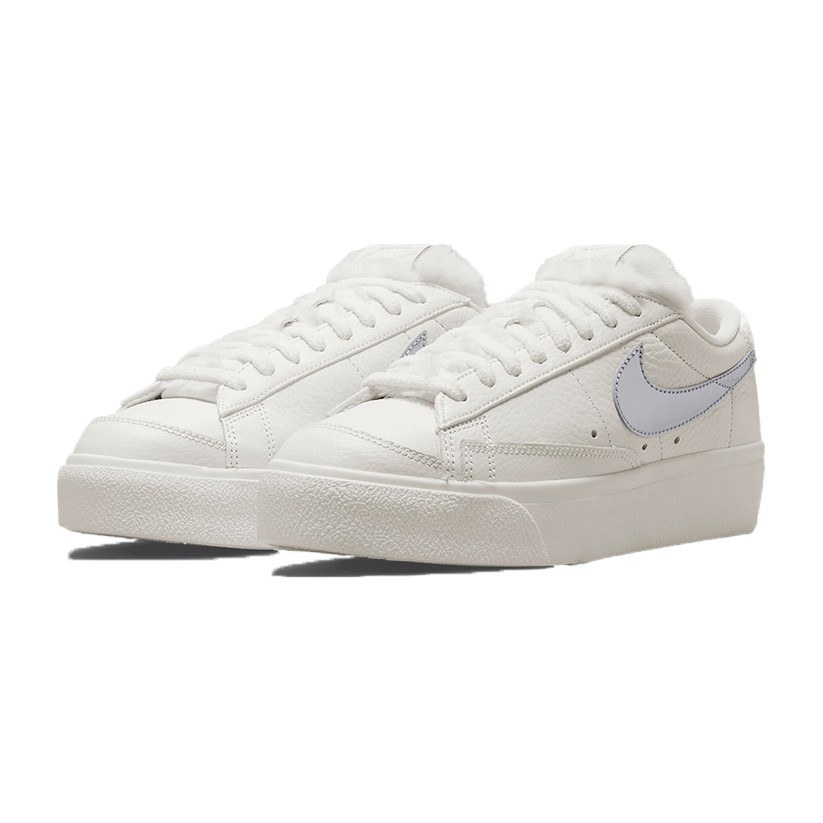 Nike Blazer Low Platform White Silver