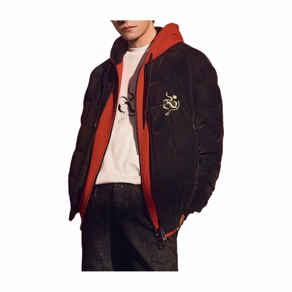 Emporio Armani SS25 Black Reversible Down Jacket