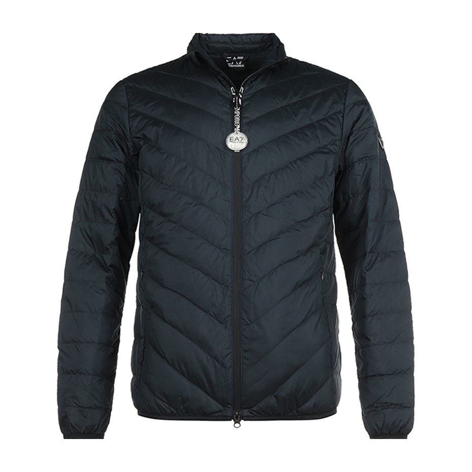 Emporio Armani Quilted Down Jacket Navy