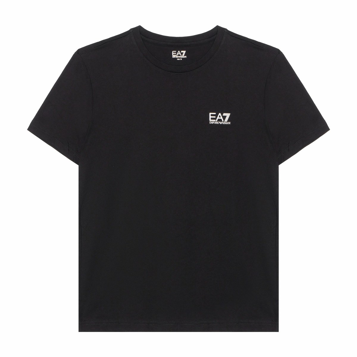 Emporio Armani EA7 Letter Print T-Shirt Black