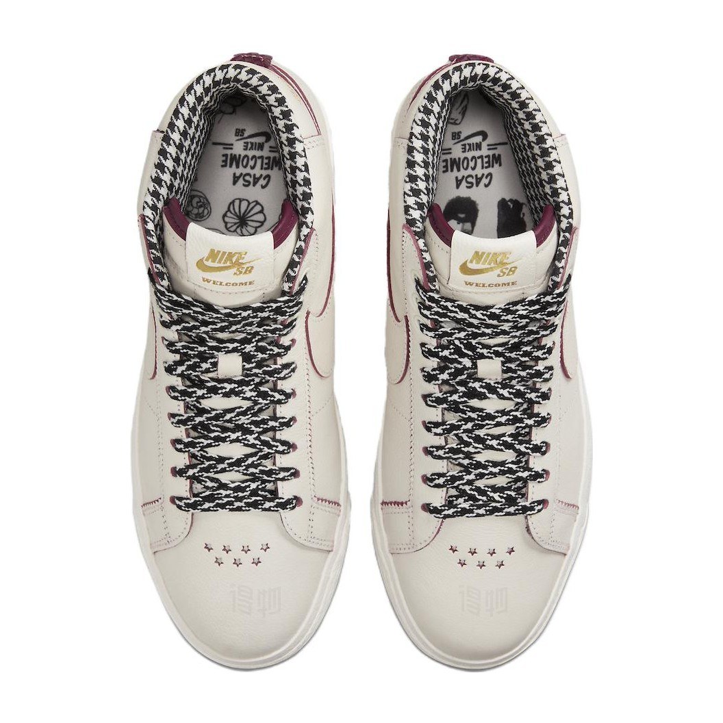 Welcome Skateboarding x Nike Blazer Mid White Silver