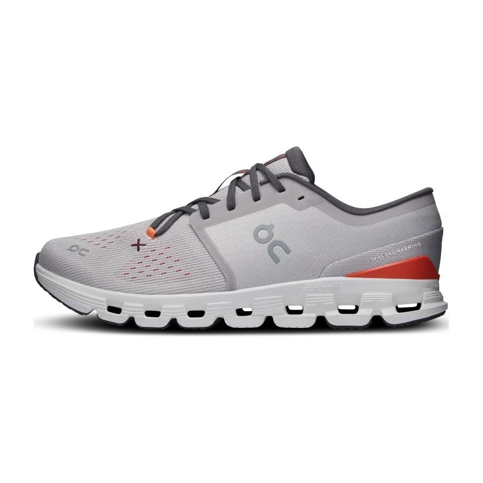 On Cloud X 4 Silver Red