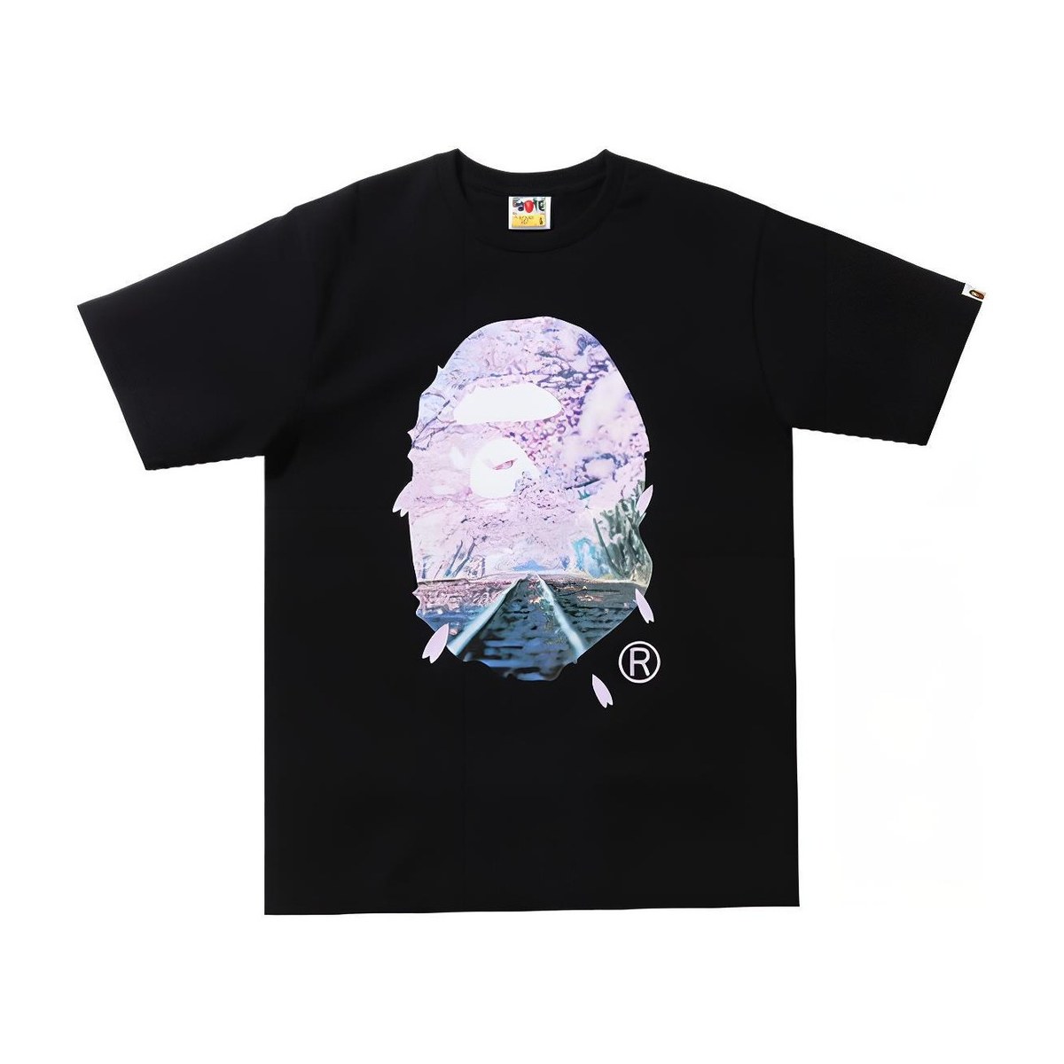 A BATHING APE BAPE Sakura Photo Ape Head Tee