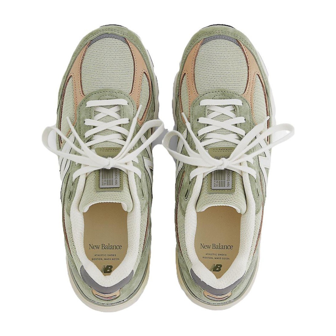 New Balance 990 V4 Green White