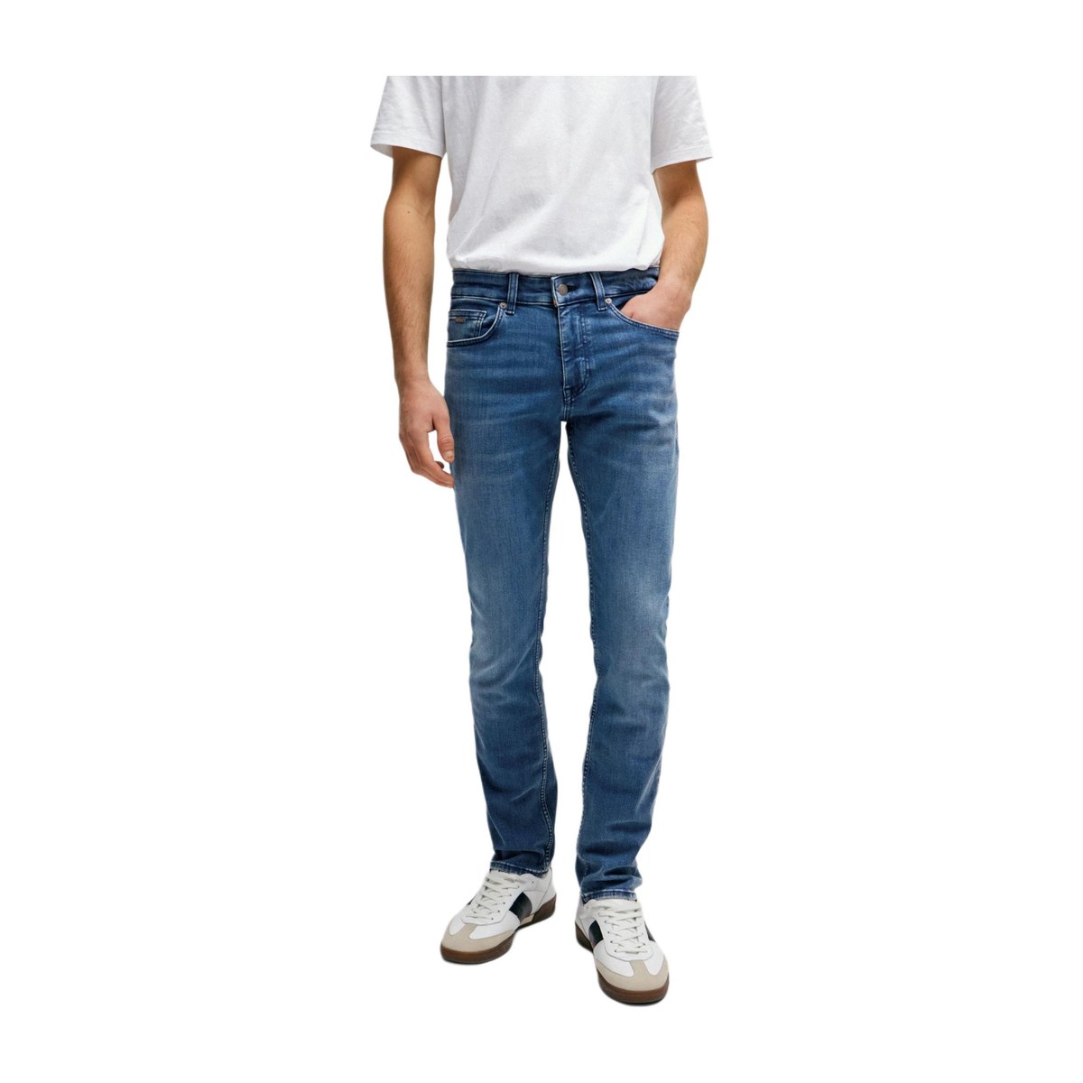 HUGO BOSS Slim-Fit Jeans In Blue Super-Stretch Denim