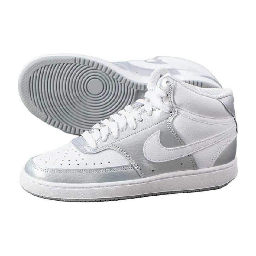 Nike Court Vision Mid Silver White
