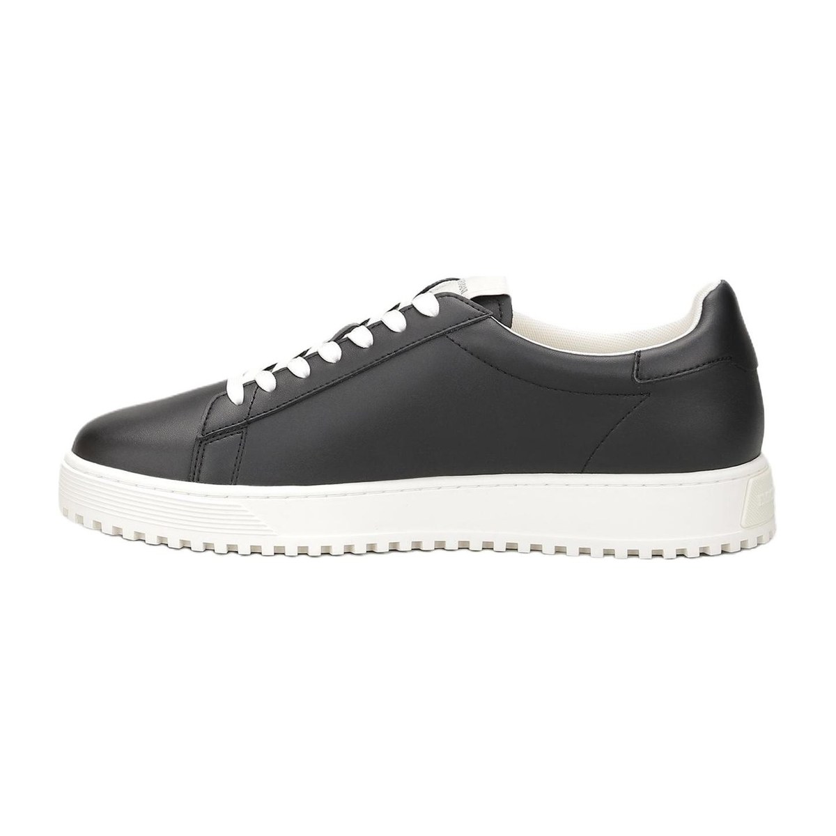 Emporio Armani Leather Low Top Sneakers Black