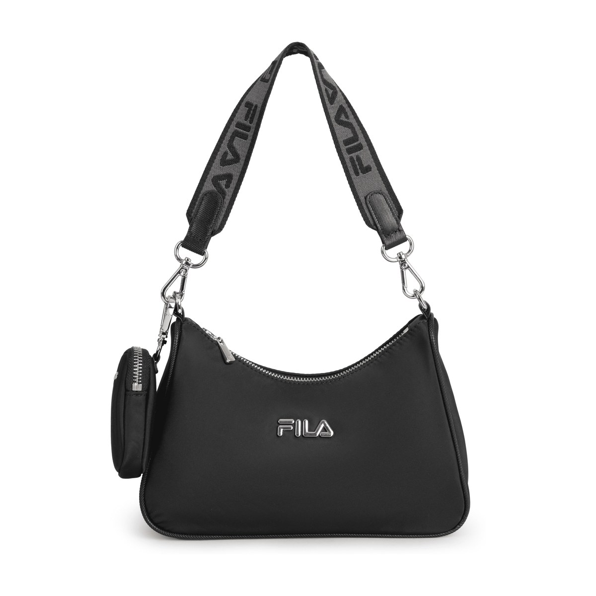 FILA Detachable Combo Hobo Bag Black