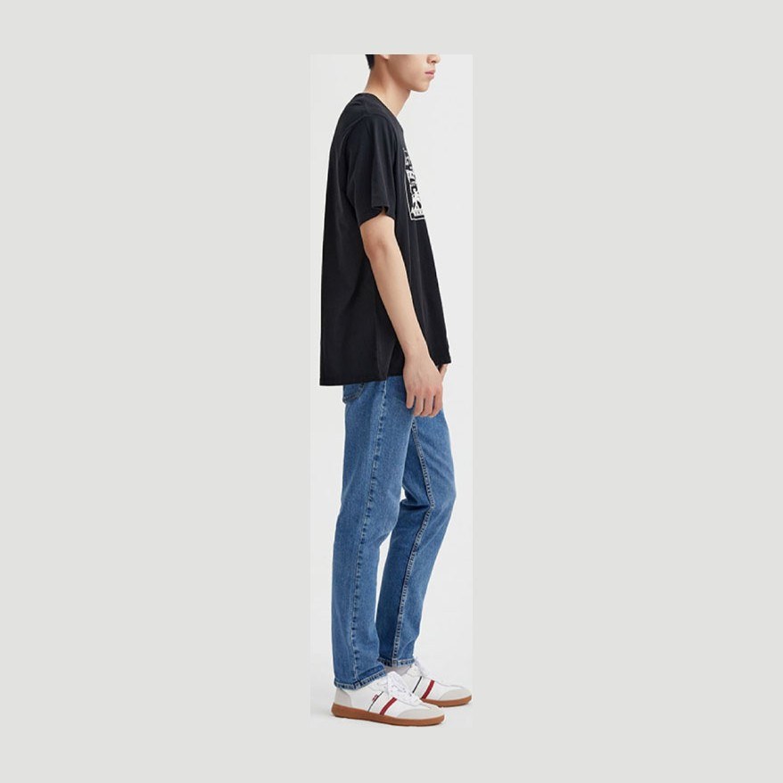 Levis Logo Print Crewneck T-Shirt Black