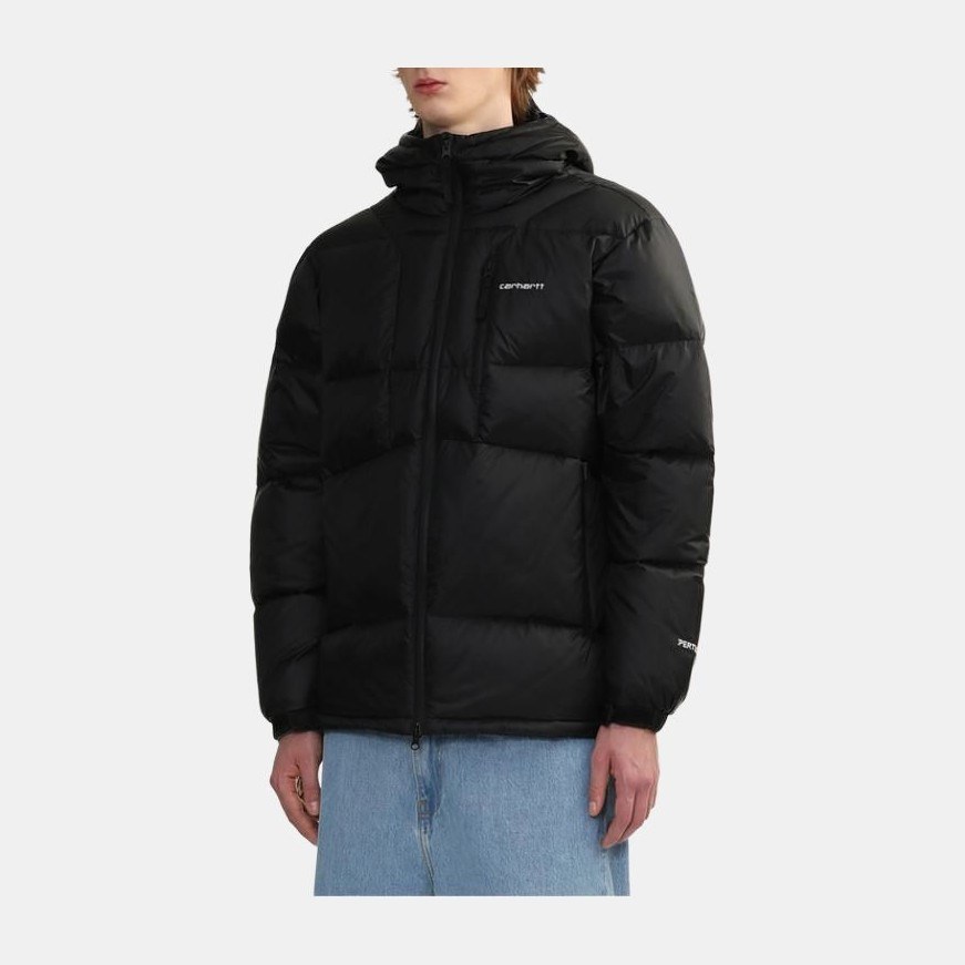 Carhartt WIP Logo Embroidered Down Jacket Black