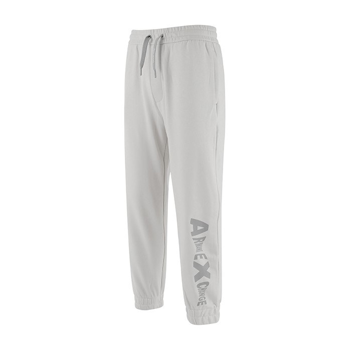 Armani Exchange SS23 Logo Joggers Light Grey