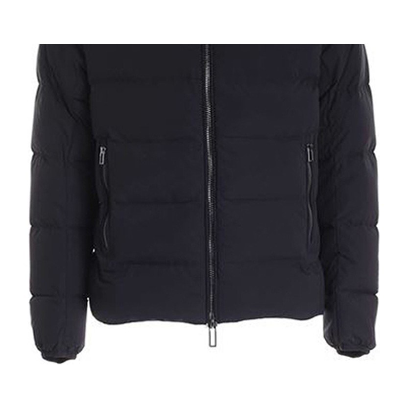 Emporio Armani Zip-Up Down Jacket Navy