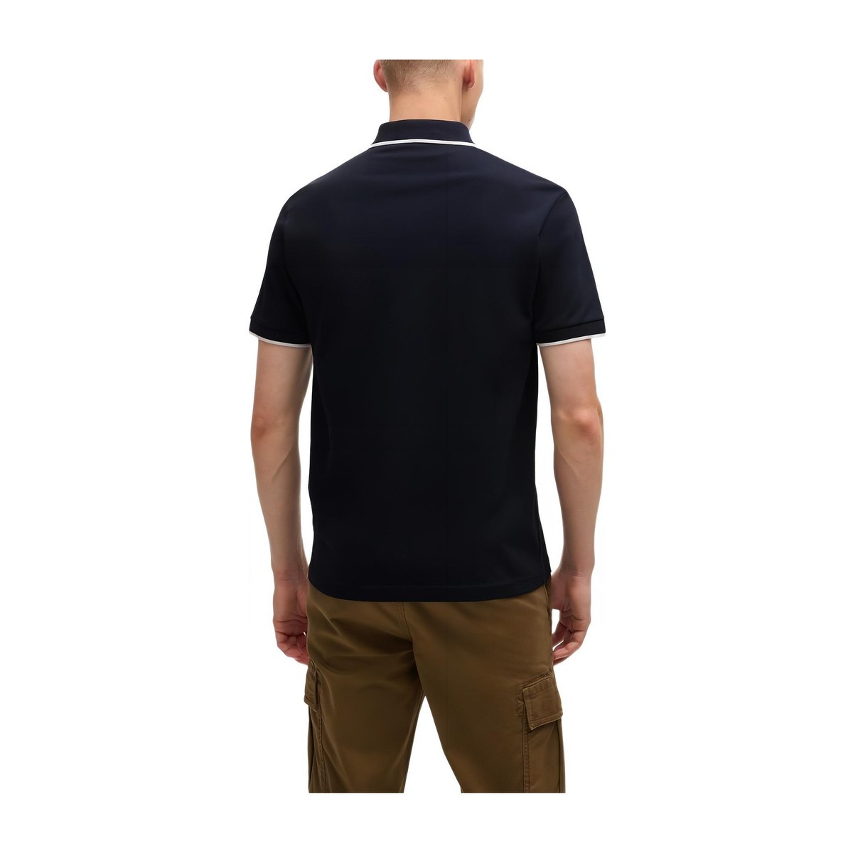 HUGO BOSS Slim-Fit Polo Shirt Dark Blue