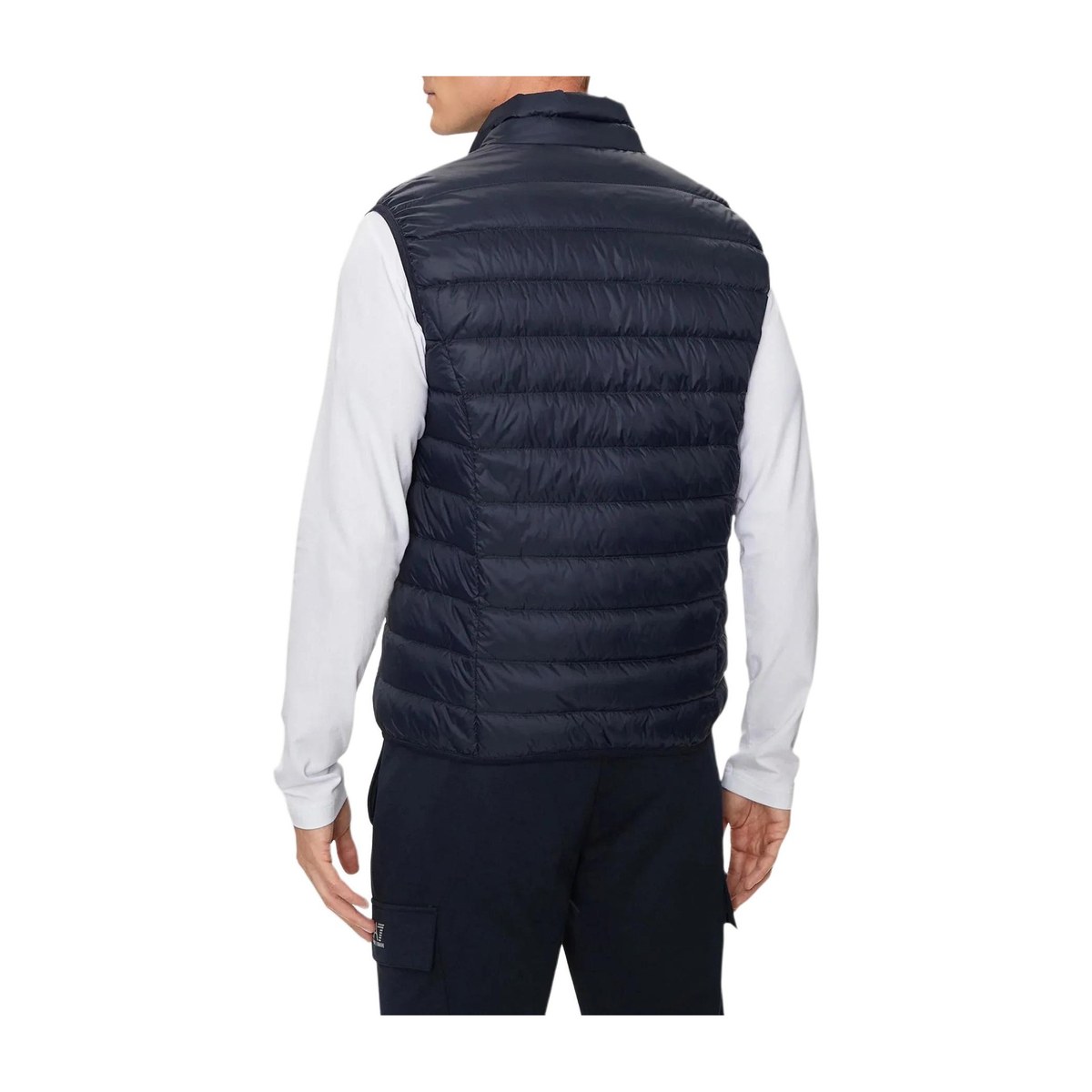 Emporio Armani Logo Zip Vest Navy