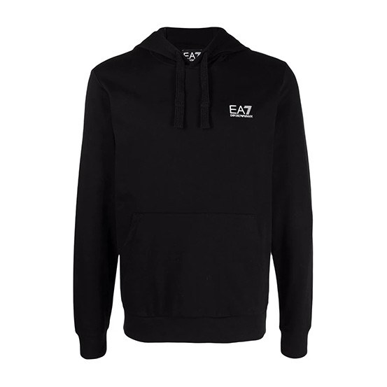 Emporio Armani Logo Hoodie Black