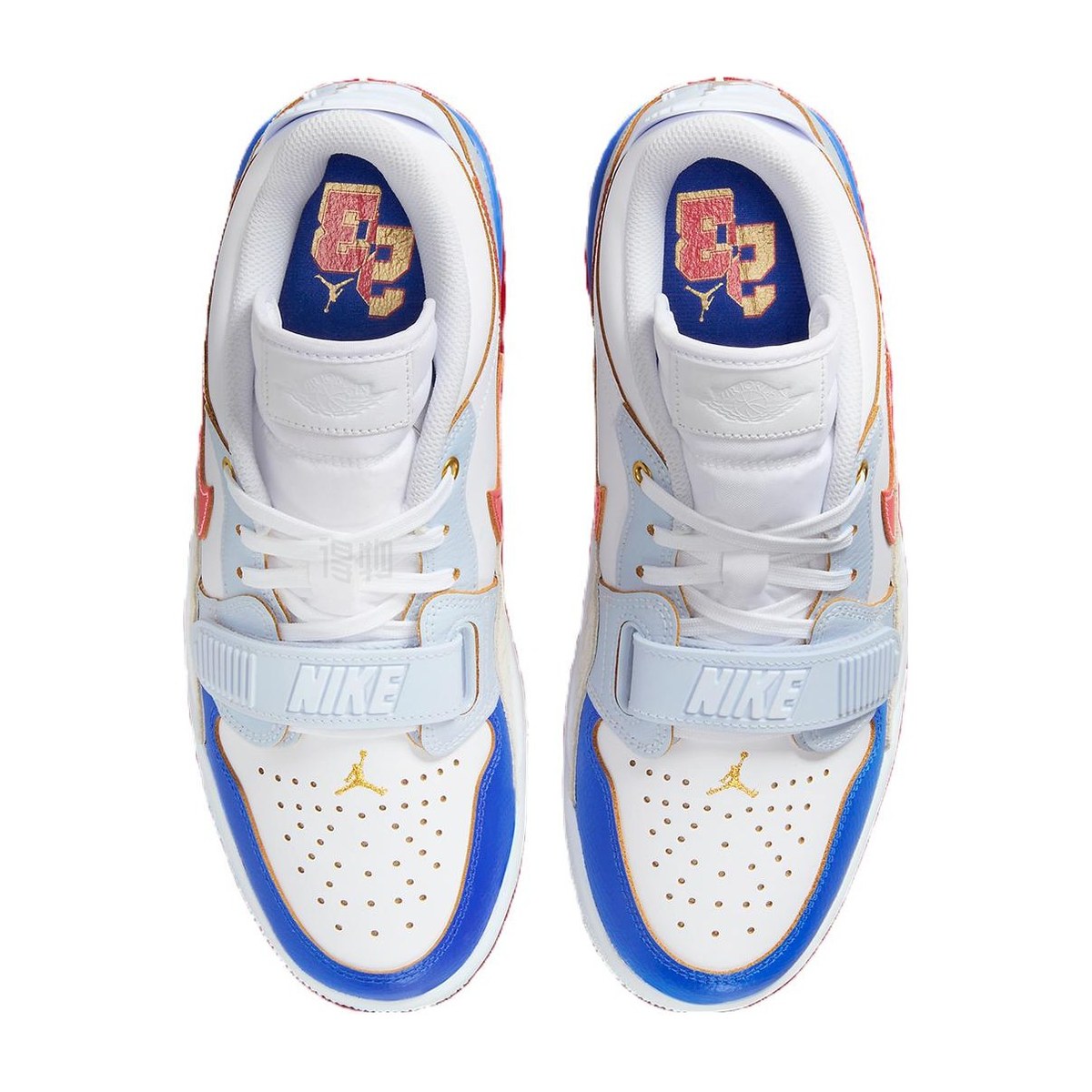 Jordan Legacy 312 Low White Blue Red