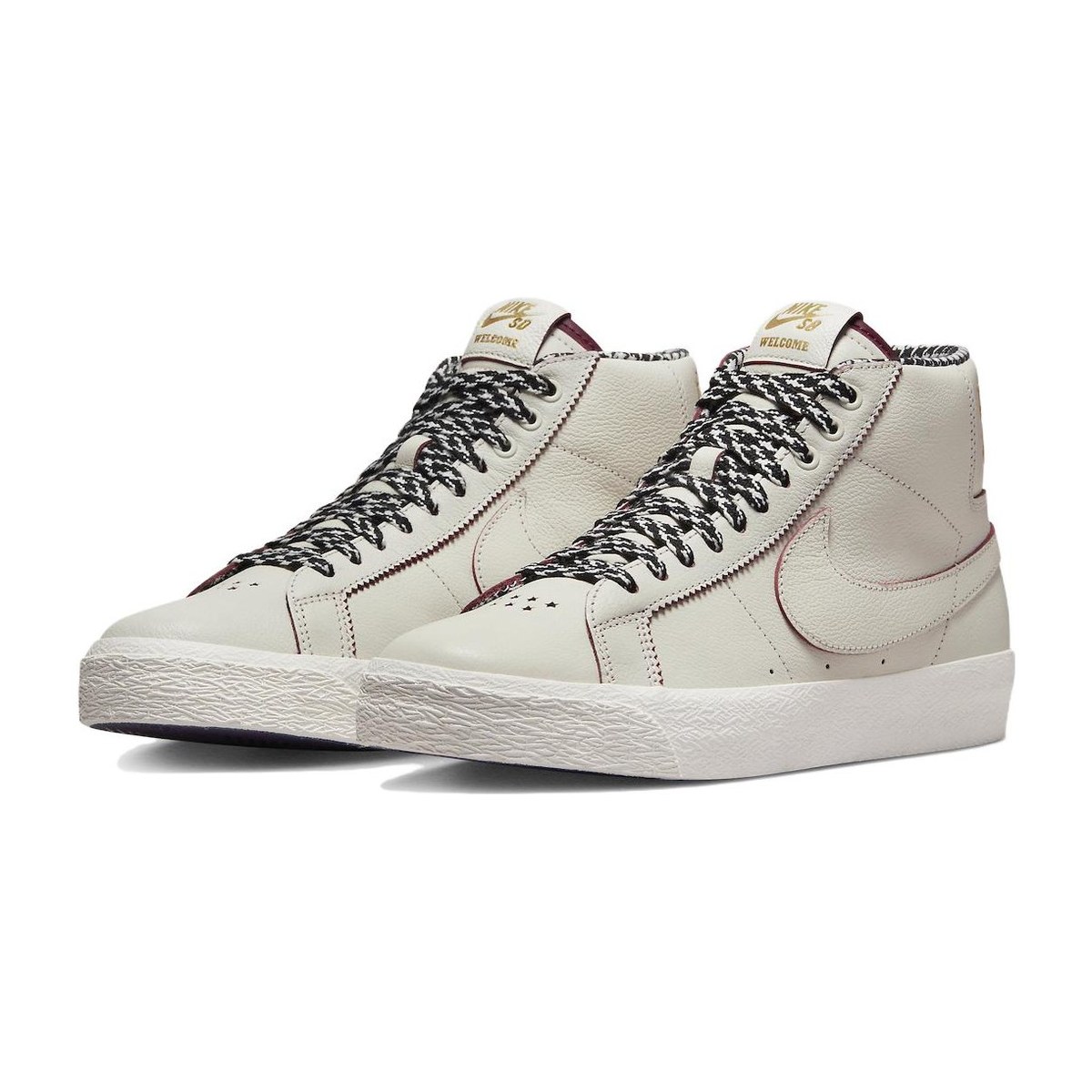 Welcome Skateboarding x Nike Blazer Mid White Silver