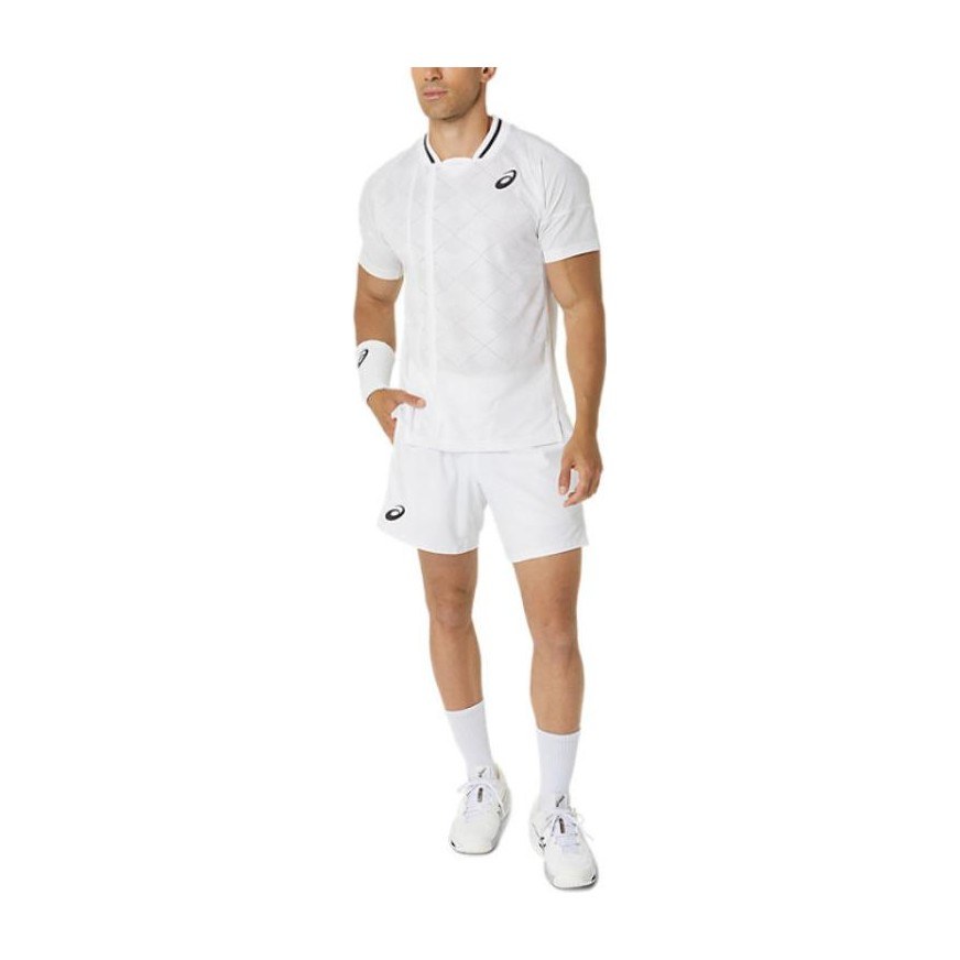 Asics Logo Print Casual Shorts White