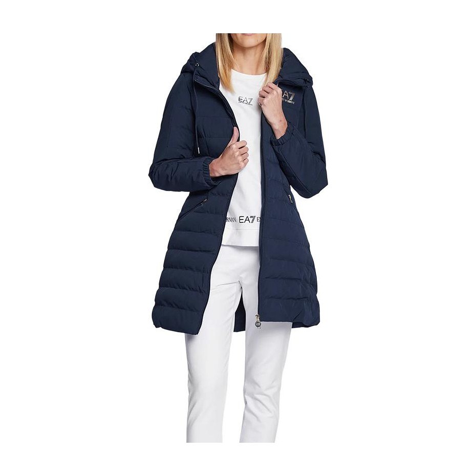 Emporio Armani EA7 Logo Hoodie Jacket Navy